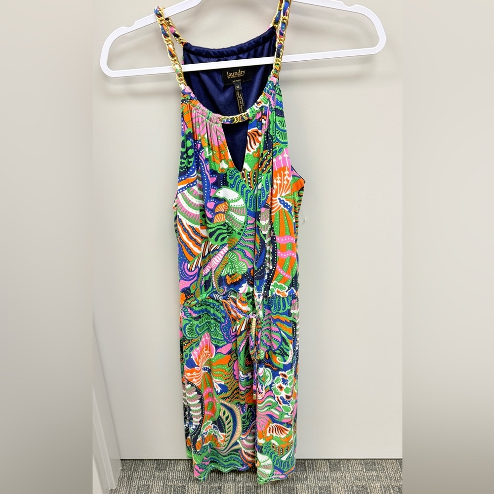 Laundry By Shelli Segal Multicolor Patterned Dress